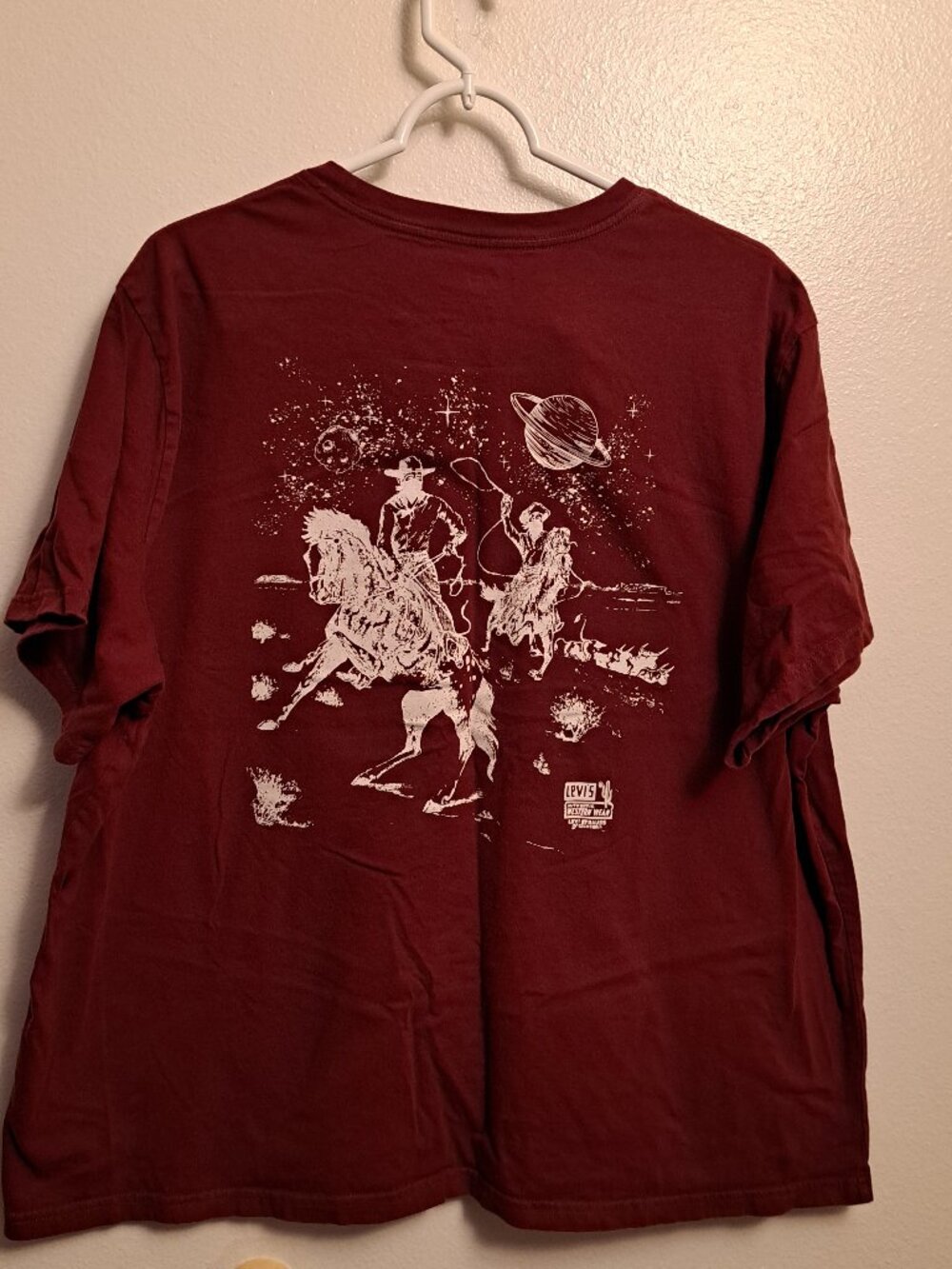 Levi's Relaxed Fit Short Sleeve Graphic T-Shirt Space Cowboy Western wear